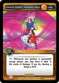 Orange Energy Phasing Drill - Panini: Set 1 - Dragon Ball Z TCG card