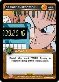 Orange Inspection - Panini: Set 1 - Dragon Ball Z TCG card