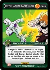 Saiyan Acute Rapid Slam - Panini: Set 1 - Dragon Ball Z TCG card