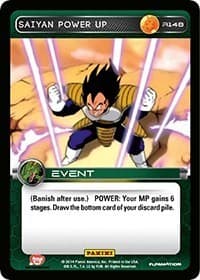 Saiyan Power Up - Panini: Set 1 - Dragon Ball Z TCG card