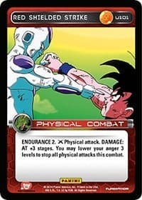 Red Shielded Strike - Panini: Set 1 - Dragon Ball Z TCG card