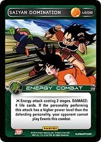 Saiyan Domination - Panini: Set 1 - Dragon Ball Z TCG card
