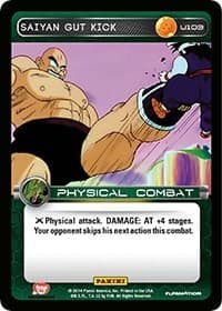 Saiyan Gut Kick - Panini: Set 1 - Dragon Ball Z TCG card