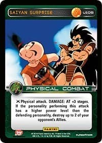Saiyan Surprise - Panini: Set 1 - Dragon Ball Z TCG card