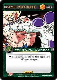 Saiyan Wrist Block - Panini: Set 1 - Dragon Ball Z TCG card