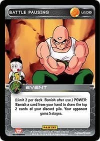 Battle Pausing - Panini: Set 1 - Dragon Ball Z TCG card