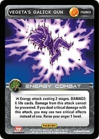 Vegeta's Galick Gun - Panini: Set 1 - Dragon Ball Z TCG card