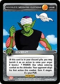 Piccolo's Weighted Clothing - Panini: Set 1 - Dragon Ball Z TCG card
