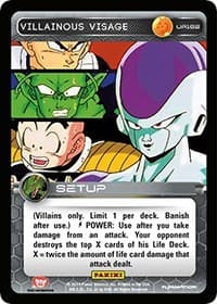 Villainous Visage - Panini: Set 1 - Dragon Ball Z TCG card