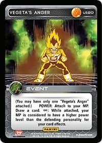 Vegeta's Anger - Panini: Set 1 - Dragon Ball Z TCG card