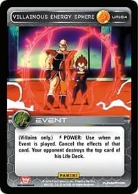 Villainous Energy Sphere - Panini: Set 1 - Dragon Ball Z TCG card