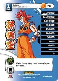 Goku - Super Saiyan God (SDCC 2014) - Panini Promo Cards - Dragon Ball Z TCG card