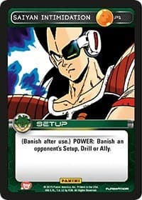 Saiyan Intimidation (Heroes & Villains) - Panini Promo Cards - Dragon Ball Z TCG card