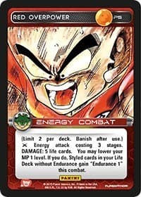 Red Overpower (Heroes & Villains) - Panini Promo Cards - Dragon Ball Z TCG card