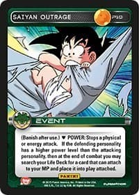 Saiyan Outrage (Heroes & Villains) - Panini Promo Cards - Dragon Ball Z TCG card