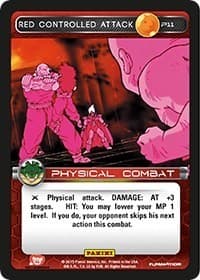 Red Controlled Attack (Heroes & Villains) - Panini Promo Cards - Dragon Ball Z TCG card