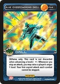 Blue Overpowering Drill (Heroes & Villains) - Panini Promo Cards - Dragon Ball Z TCG card