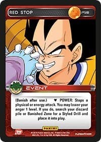 Red Stop (Heroes & Villains) - Panini Promo Cards - Dragon Ball Z TCG card