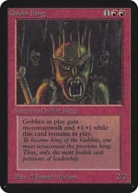 Goblin King - Alpha Edition - Magic: The Gathering card