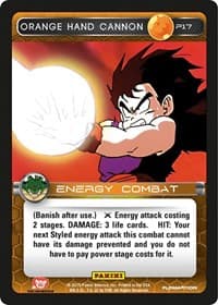 Orange Hand Cannon (Heroes & Villains) - Panini Promo Cards - Dragon Ball Z TCG card