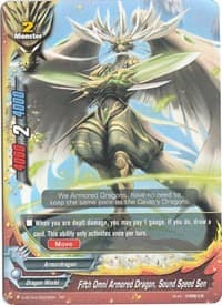 Fifth Omni Armored Dragon, Sound Speed Sen - Mikado Evolution - Future Card BuddyFight card