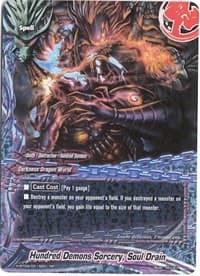 Hundred Demons Sorcery, Soul Drain - Mikado Evolution - Future Card BuddyFight card