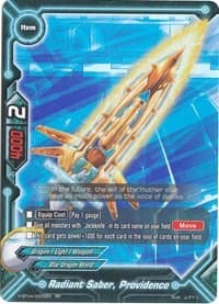 Radiant Saber, Providence - Mikado Evolution - Future Card BuddyFight card