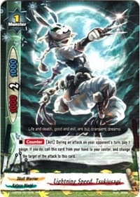 Lightning Speed, Tsukiusagi - Galaxy Burst - Future Card BuddyFight card