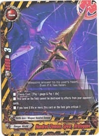 Hundred Demons Spear, Aratogame - Mikado Evolution - Future Card BuddyFight card