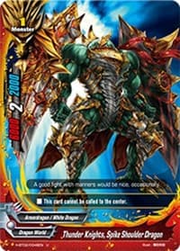 Thunder Knights, Spike Shoulder Dragon - Galaxy Burst - Future Card BuddyFight card