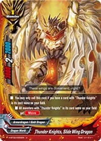 Thunder Knights, Slide Wing Dragon - Galaxy Burst - Future Card BuddyFight card