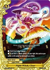 Night Witch, Clear - Galaxy Burst - Future Card BuddyFight card