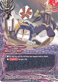 Hundred Demons Sorcery, Bad Trap - Mikado Evolution - Future Card BuddyFight card