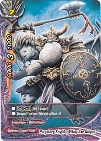 Purgatory Knights, Viking Axe Dragon - Mikado Evolution - Future Card BuddyFight card