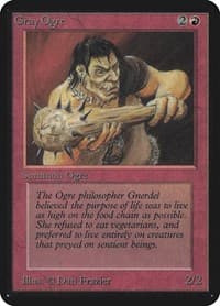 Gray Ogre - Alpha Edition - Magic: The Gathering card