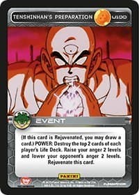 Tenshinhan's Preparation - Panini: Heroes & Villains - Dragon Ball Z TCG card