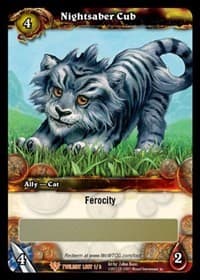 Nightsaber Cub (LOOT) - Loot Cards - WoW card