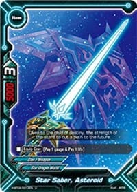 Star Saber, Asteroid - Galaxy Burst - Future Card BuddyFight card