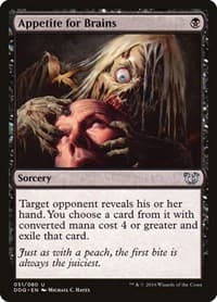 Appetite for Brains - Duel Decks: Blessed vs. Cursed - Magic: The Gathering card