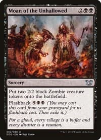 Moan of the Unhallowed - Duel Decks: Blessed vs. Cursed - Magic: The Gathering card