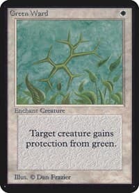 Green Ward - Alpha Edition - Magic: The Gathering card