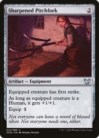 Sharpened Pitchfork - Duel Decks: Blessed vs. Cursed - Magic: The Gathering card