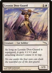 Leonin Den-Guard - Mirrodin - Magic: The Gathering card