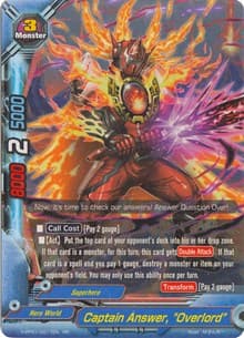Captain Answer, "Overlord" - Terror of the Inverse Omni Lords - Future Card BuddyFight card