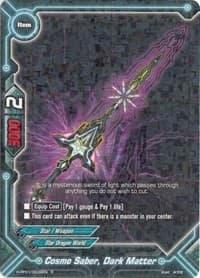 Cosmo Saber, Dark Matter - Terror of the Inverse Omni Lords - Future Card BuddyFight card