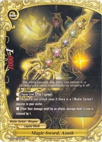 Magic Sword, Azoth - Terror of the Inverse Omni Lords - Future Card BuddyFight card