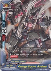 Rampage Express, Gundiesel - Terror of the Inverse Omni Lords - Future Card BuddyFight card