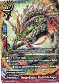 Thunder Knights, Hardy Knife Dragon - Assault of the Omni Lords - Future Card BuddyFight card