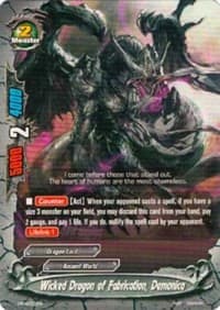 Wicked Dragon of Fabrication, Demonica - Assault of the Omni Lords - Future Card BuddyFight card