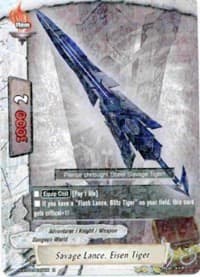 Savage Lance, Eisen Tiger - Assault of the Omni Lords - Future Card BuddyFight card